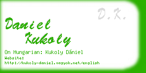daniel kukoly business card
